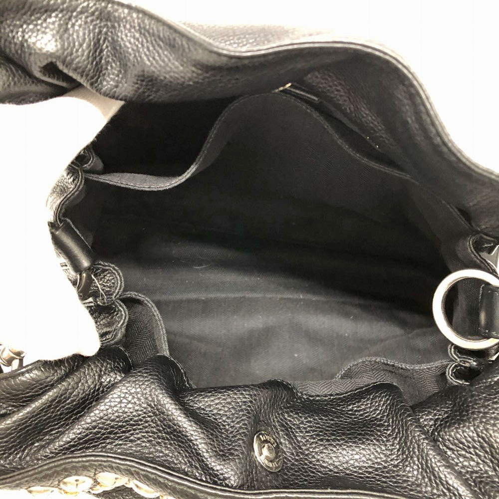 Loewe Flamenco Studded Shoulder Bag Black Drawstring Unique - Picture 8 of 9